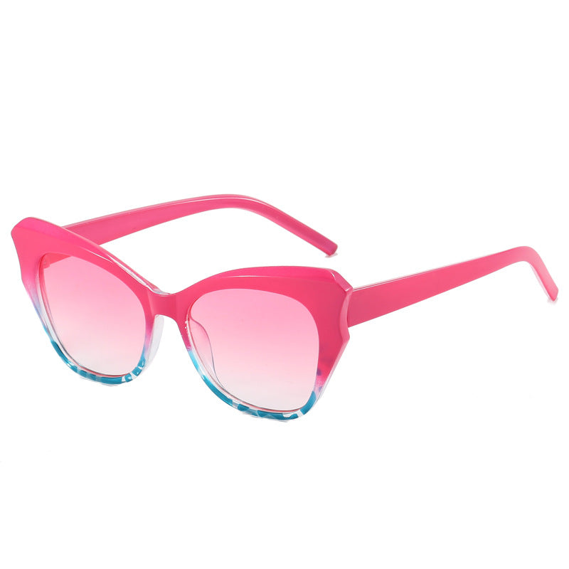 Damen Cat-Eye Sonnenbrille mit extravagantem Verspiegelungsdesign Karnz