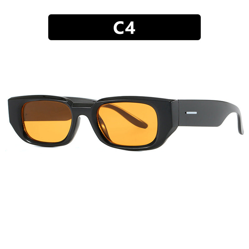 Damen modische Sonnenbrille mit innovativem, transparentem Rahmen und polarisierten Gläsern Karnz