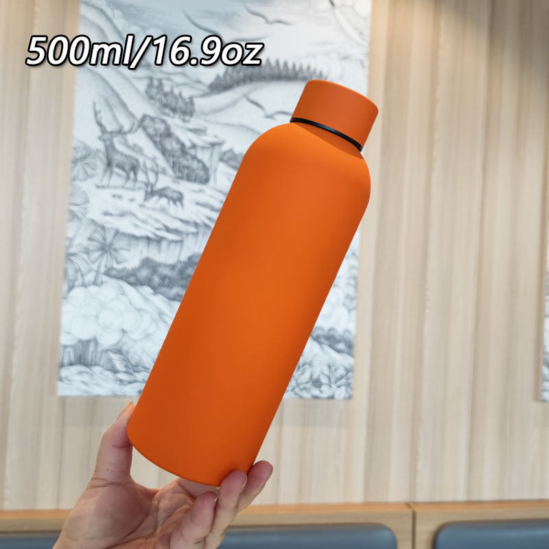 Damen Hochwertige Edelstahltrinkflasche mit rutschfestem Griff Karnz