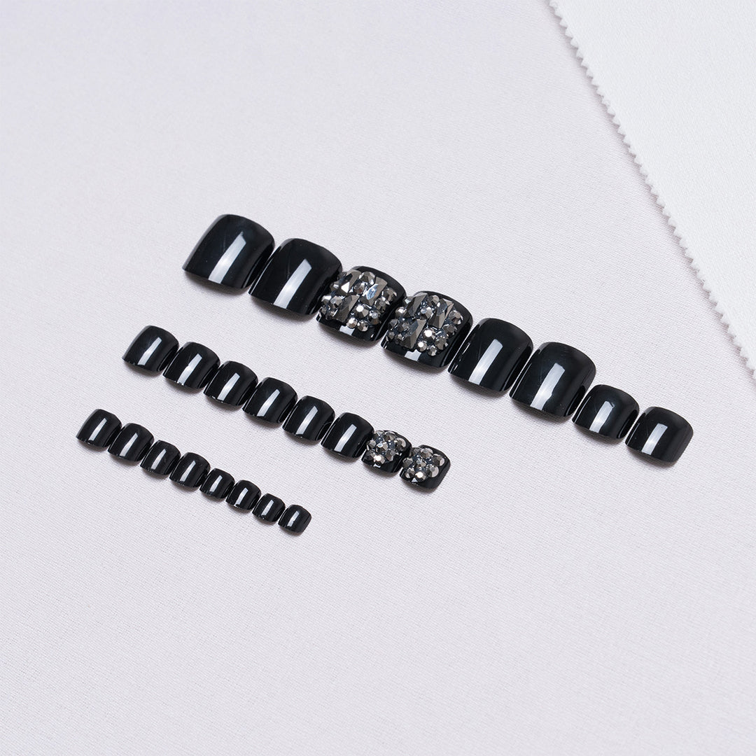 Dekoratives Rhinestone Pediküre Set  1791110394