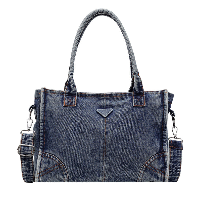 Stylische Denim-Schultertasche