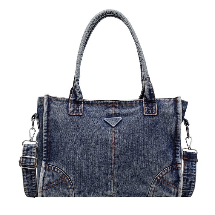 Stylische Denim-Schultertasche