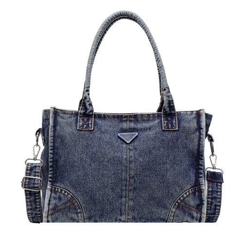 Stylische Denim-Schultertasche