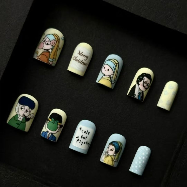 Verspielt Bären-Themen Press-On Nagel Kunst Kit Karnz