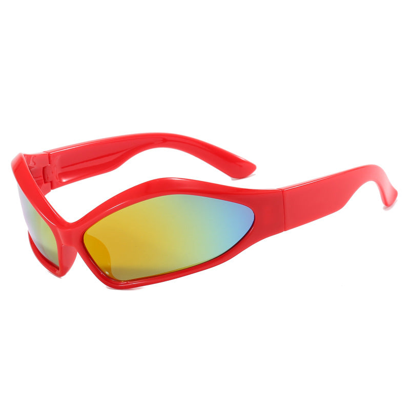 Damen Sportliche Sonnenbrille mit aerodynamischem Design Karnz