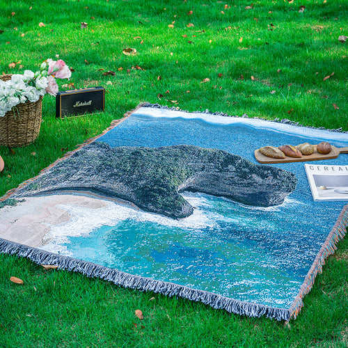 Landschaftsthemen Woven Throw Blanket