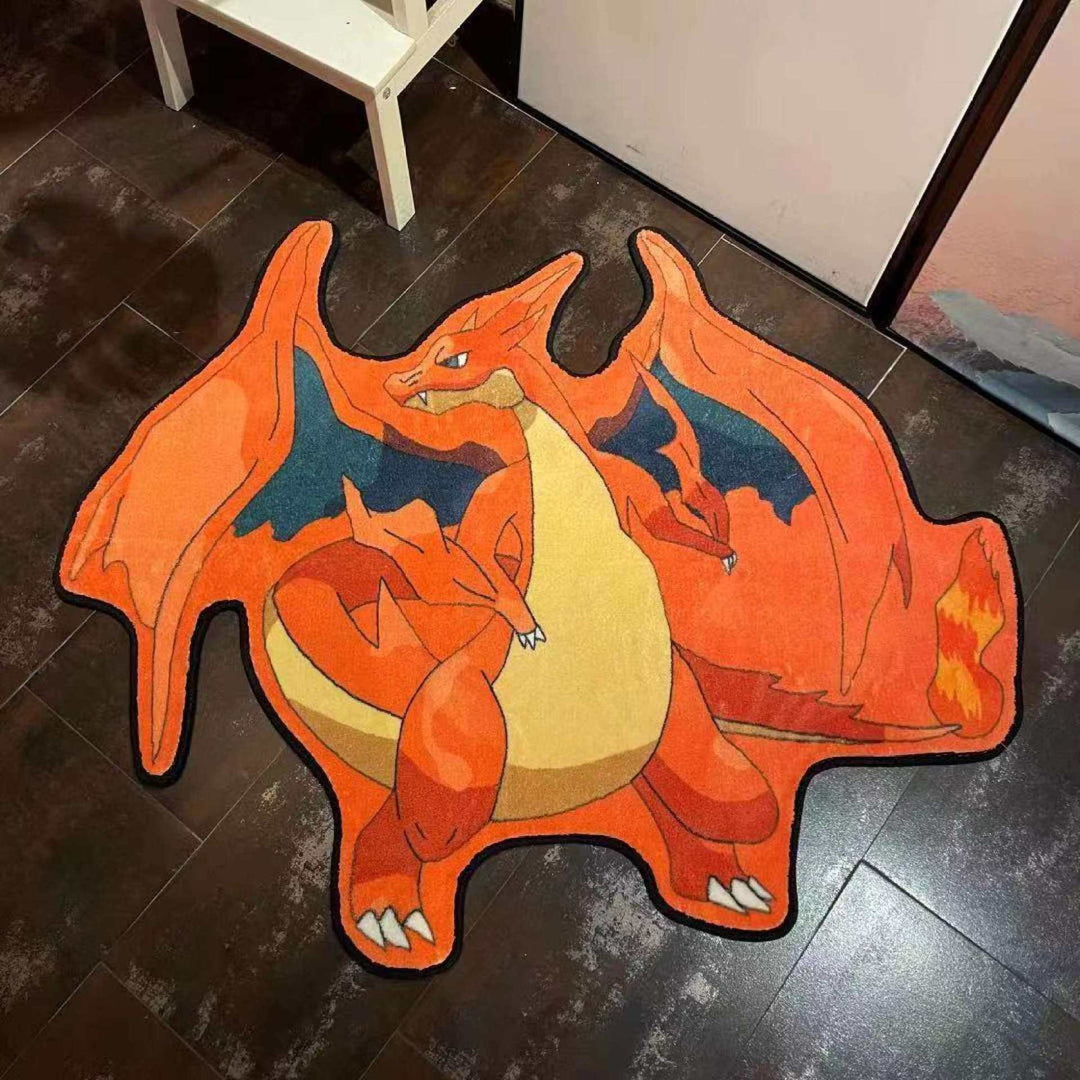 Cartoon-Drachen-Motiv-Teppich