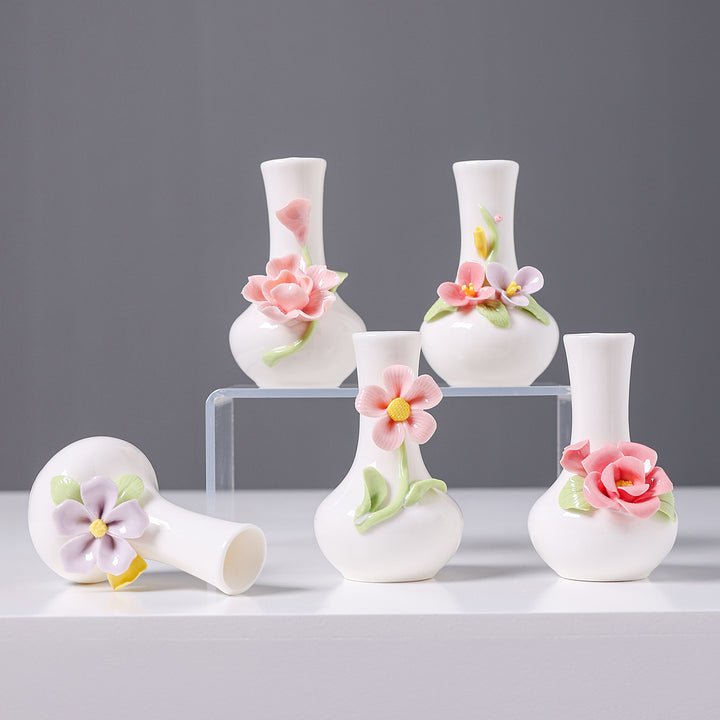Florale Keramikvase