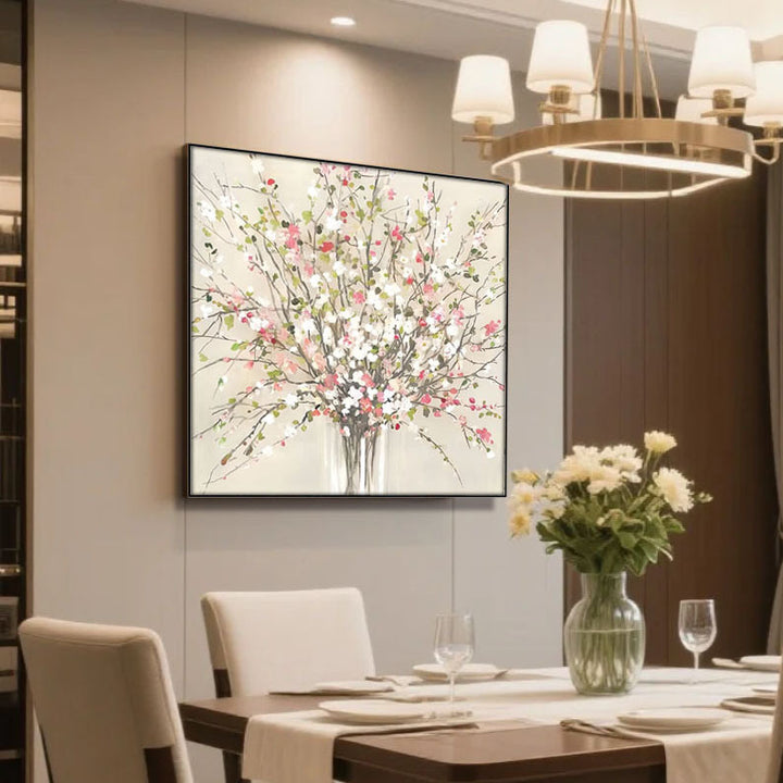 Floral-themed Canvas Wanddekoration
