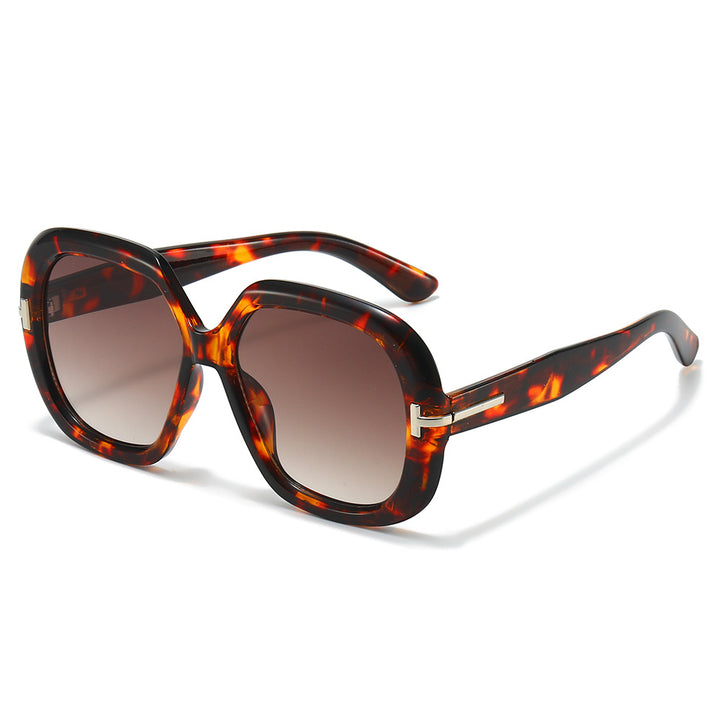 Oversized Schildpatt-Sonnenbrille Karnz