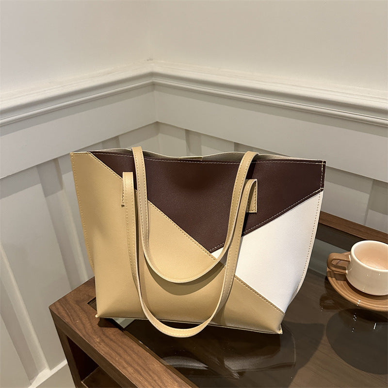 Strukturierte Leder-Shopper Tasche