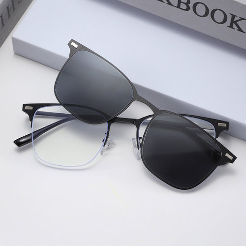 Damen Trendige quadratische Sonnenbrille im modernen Design Karnz