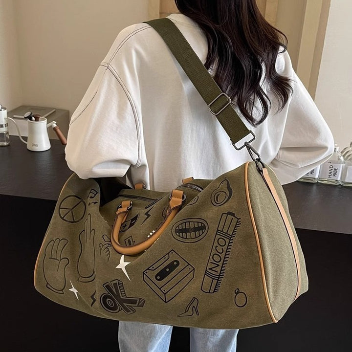 Fun gemusterte Wochenend-Duffle-Tasche Karnz