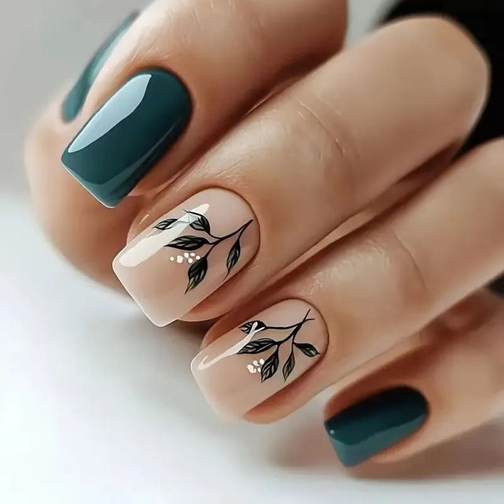 Elegantes Botanisches Nail Art Set Karnz