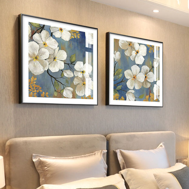 Blumen inspirierte gerahmte Kunstwerkset