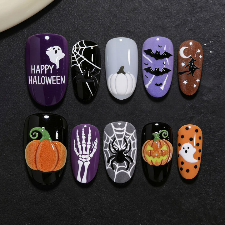 Halloween-Themen Nagelkunst Set Karnz