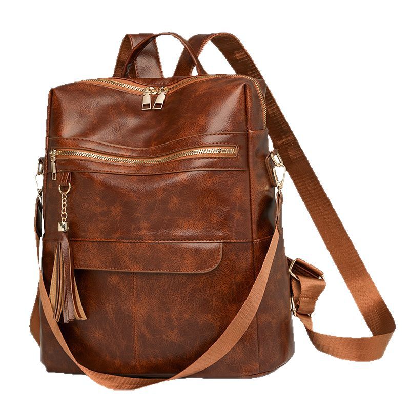 Vielseitiger stilvoller Leder-Rucksack Karnz