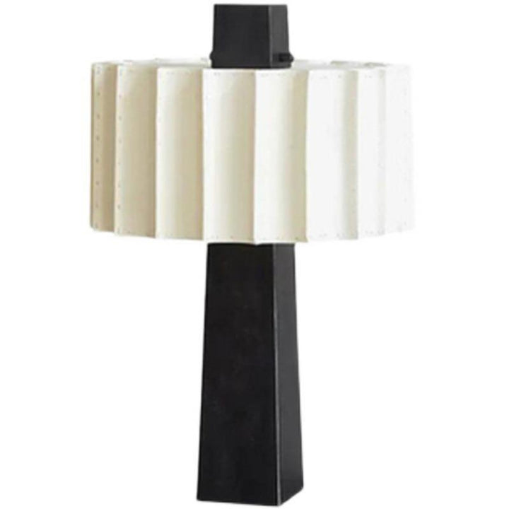 Zeitgenössische Tischlampe mit modernem geometrischem Textur