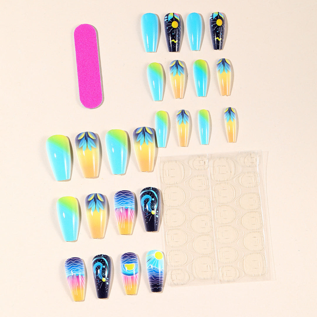Cosmic Ocean Nagelkunst Design Karnz