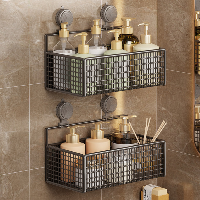 Saugmontierter Doppel-Mesh-Duschcaddy Organizer