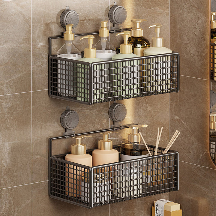 Saugmontierter Doppel-Mesh-Duschcaddy Organizer