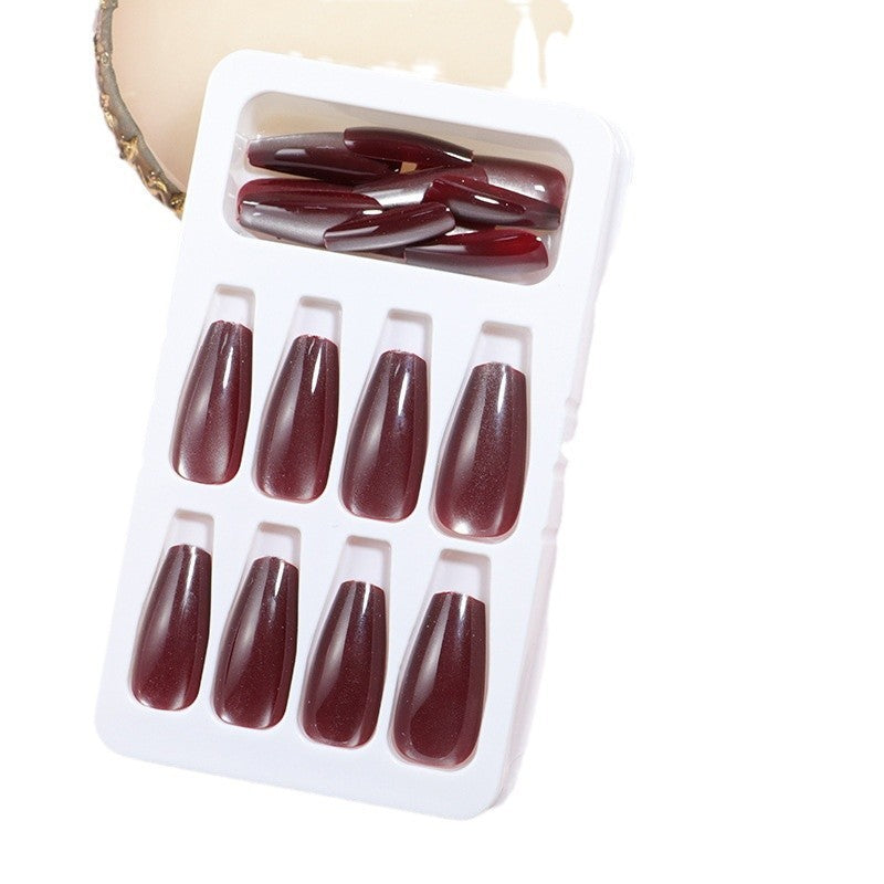 Kurze Mandel Press-On Nagelset Karnz