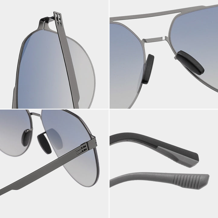Premium leichte Aviator Sonnenbrille Karnz