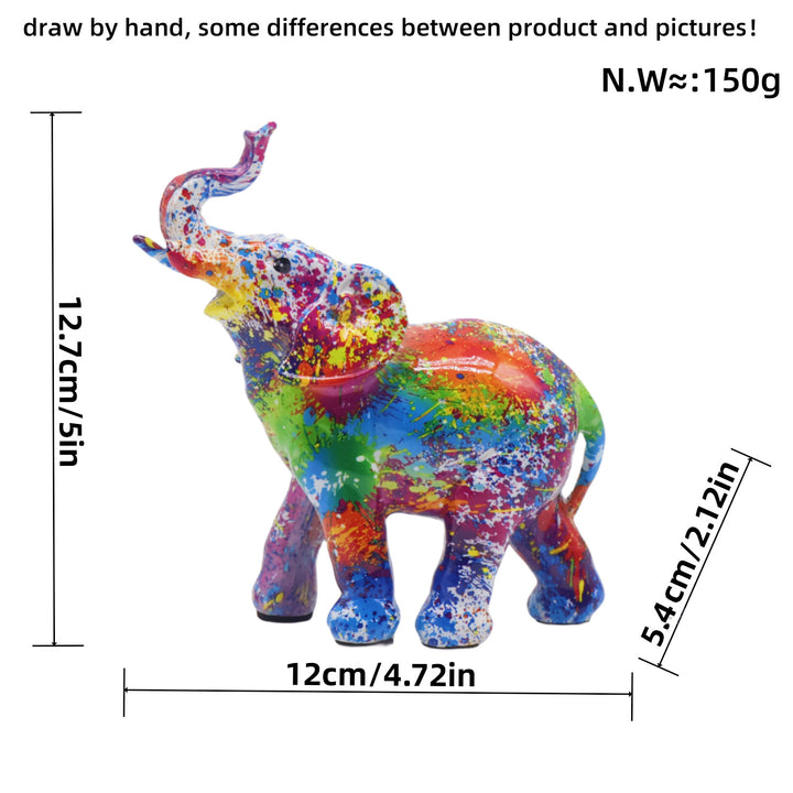 Bunte Elefanten Figur Karnz