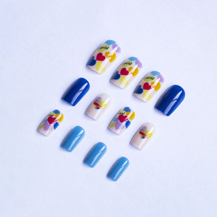 Kreatives herzthemen Nagelkunst-Set
