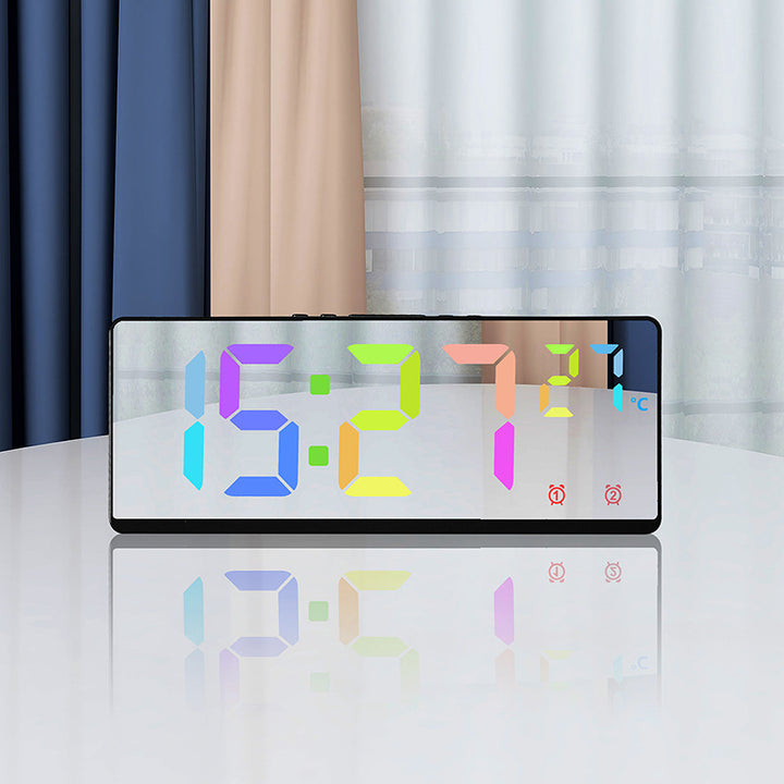 Digitaler Wecker mit Spiegel-Display und Temperaturfunktion Karnz
