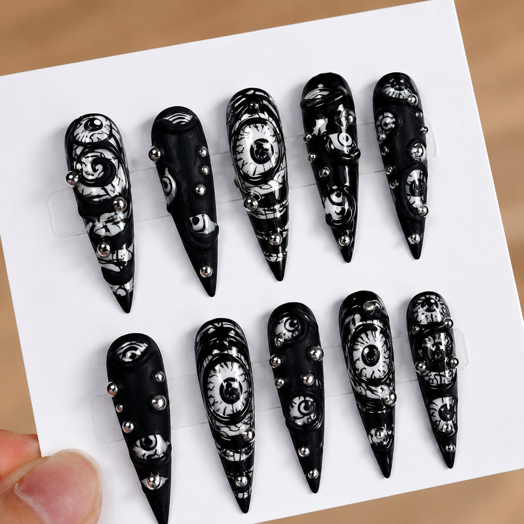 Spooky Themed Press-On Nägel Set Karnz