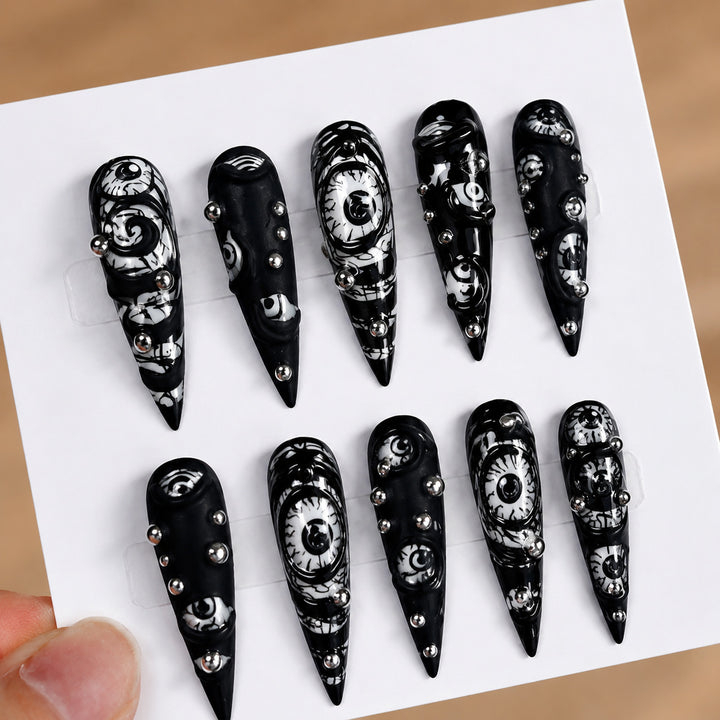 Spooky Themed Press-On Nägel Set Karnz