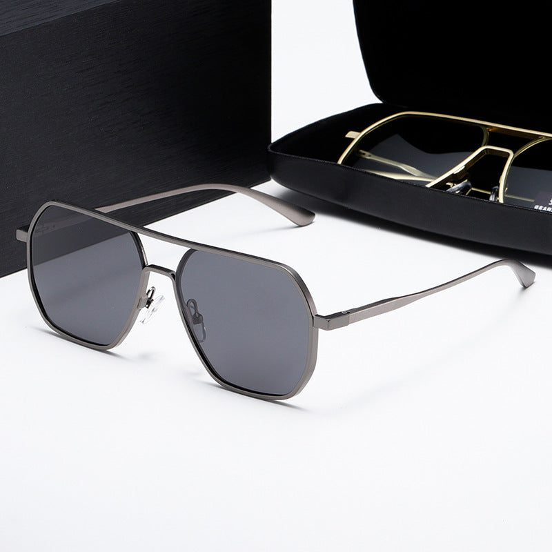 Damen Innovative modische Sonnenbrille mit rechteckigem Rahmen Karnz