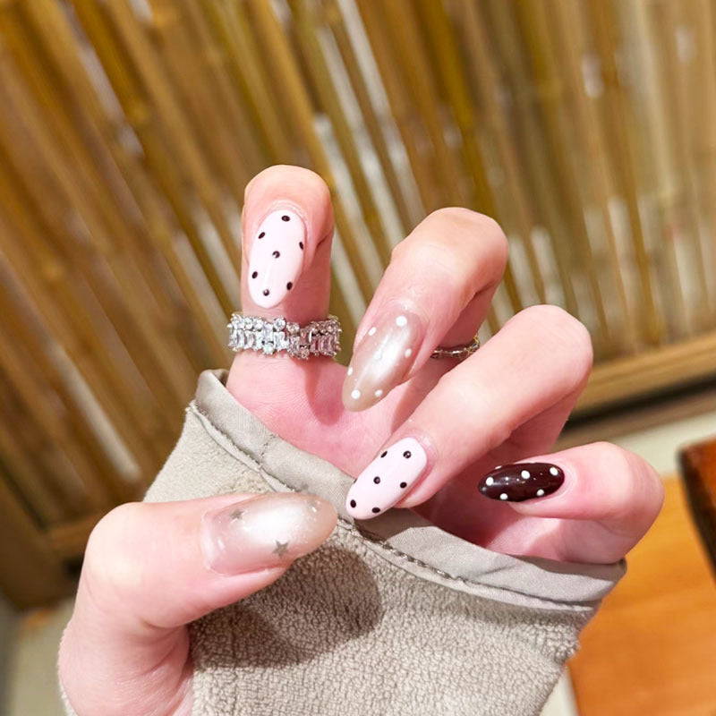 Verspielt Hase-Themen Press-On Nagelkunst Set Karnz