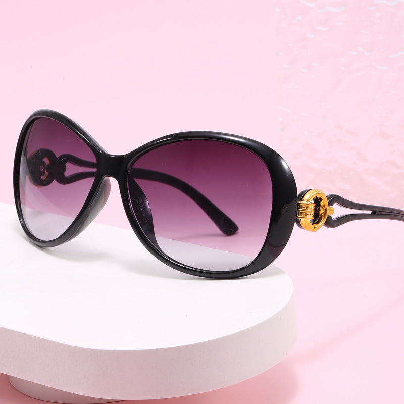 Damen Modische Sonnenbrille mit retro Akzenten Karnz