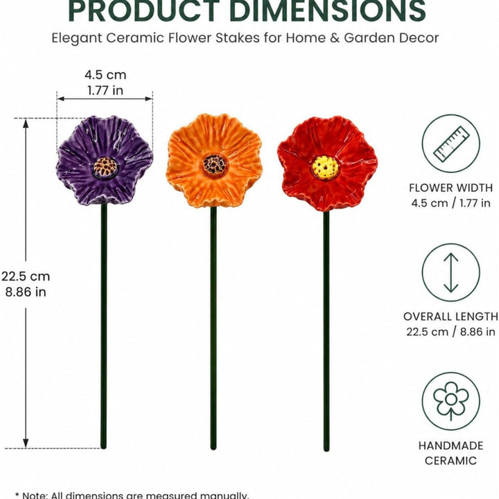 Garten Dekorativer Mohnblumenstecker Karnz