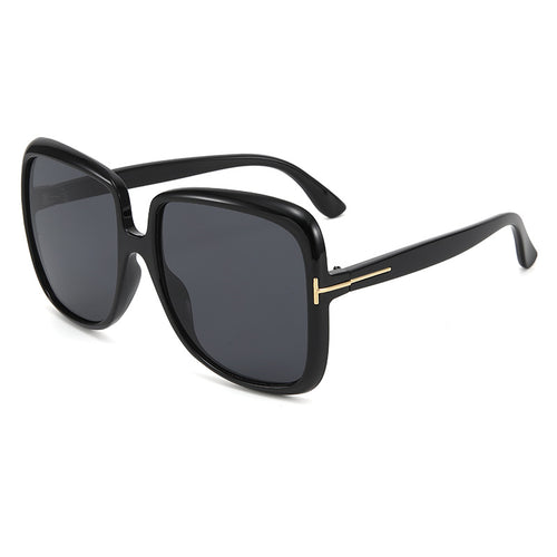 Damen elegante oversized Sonnenbrille mit filigranem Rahmen Karnz