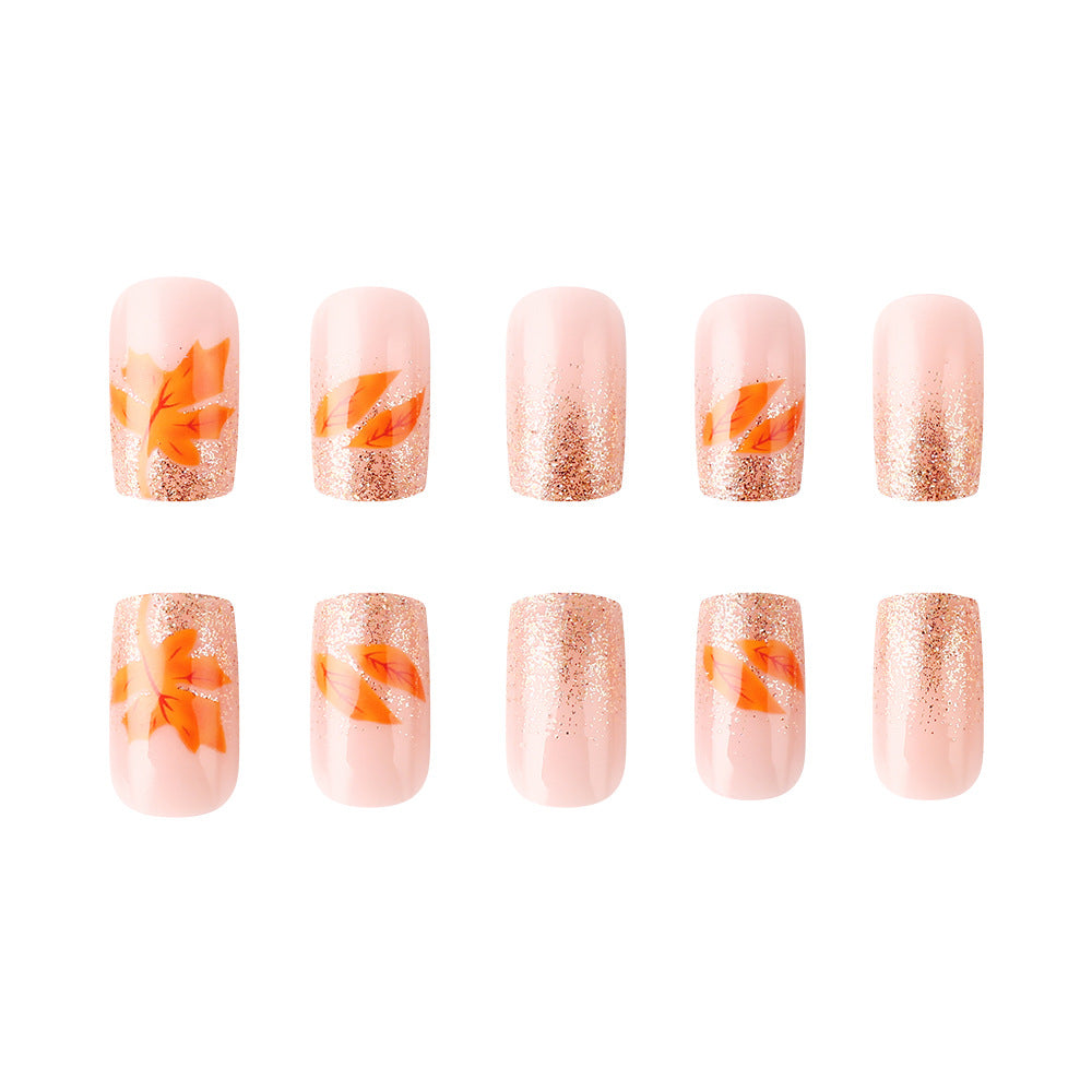 Herbst-inspiriertes Gel-Nailart-Set Karnz
