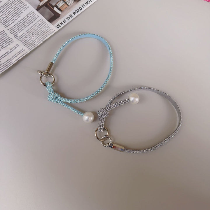 Elegante geknotte Perlenarmband-Band Karnz