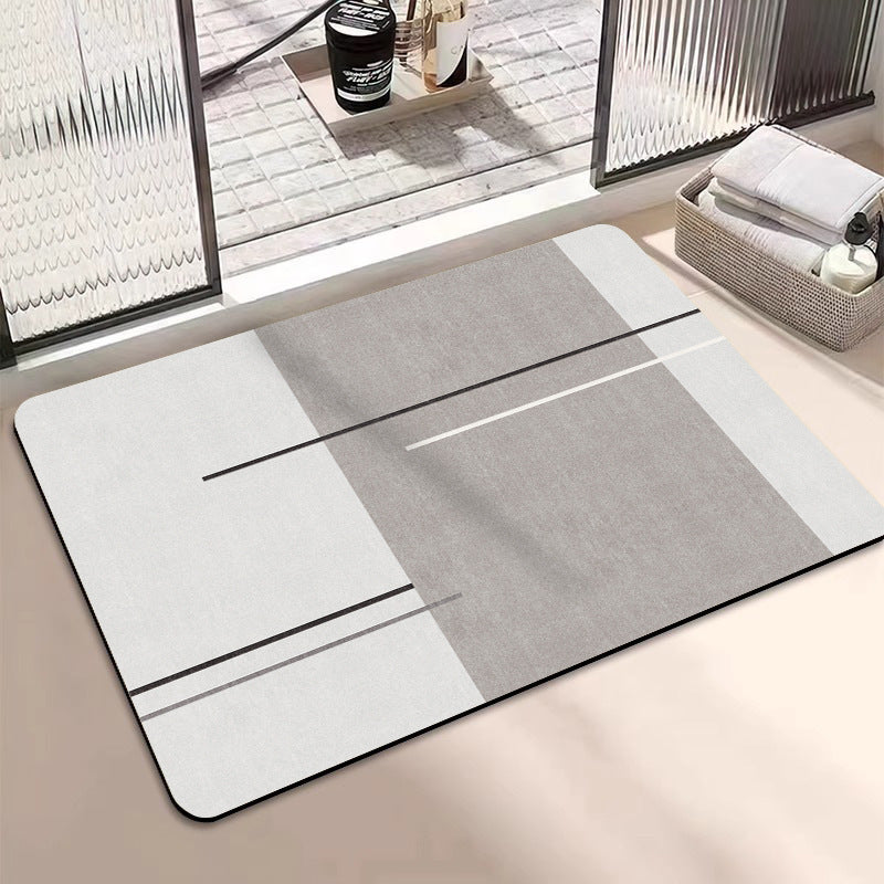 Geometrisch gemusterte Badematte Karnz