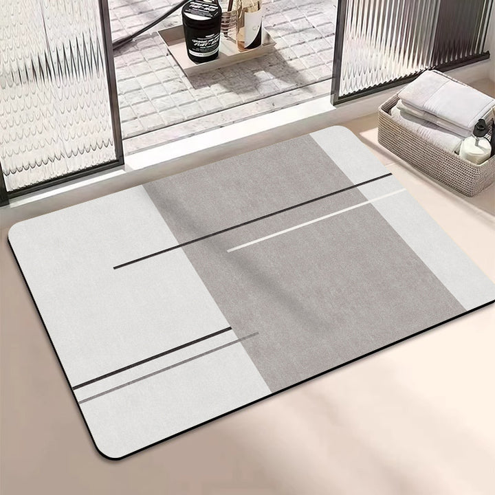 Geometrisch gemusterte Badematte Karnz