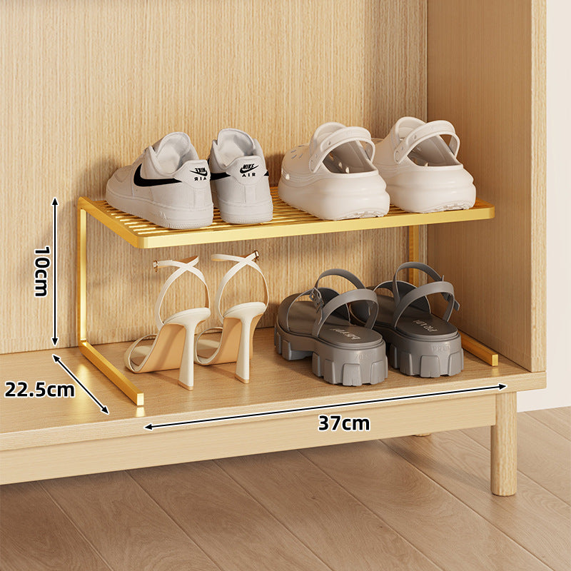 Kompakte Doppel-Schicht Verstellbare Schuhregal Erhöher für Schrank und Kleiderschrank
