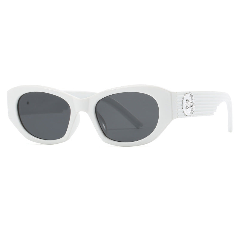 Damen Modische Sonnenbrille im auffälligen Design mit luxuriösen Rahmenelementen Karnz
