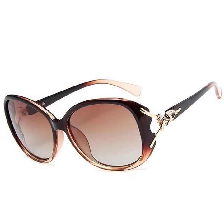 Damen modische Cat-Eye Sonnenbrille mit exklusivem Metall-Design Karnz