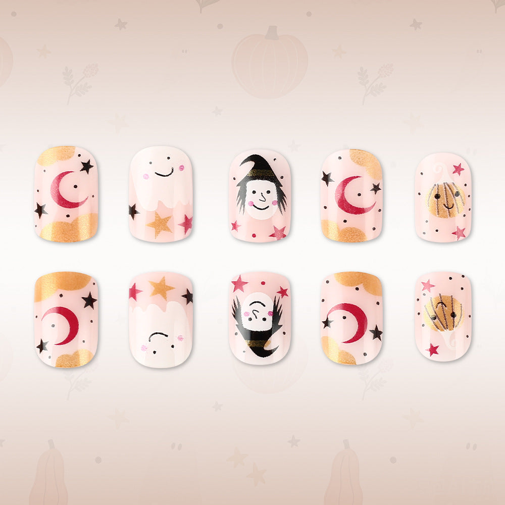 Verspielt Halloween-Themen Press-On Nagelkunst Set Karnz
