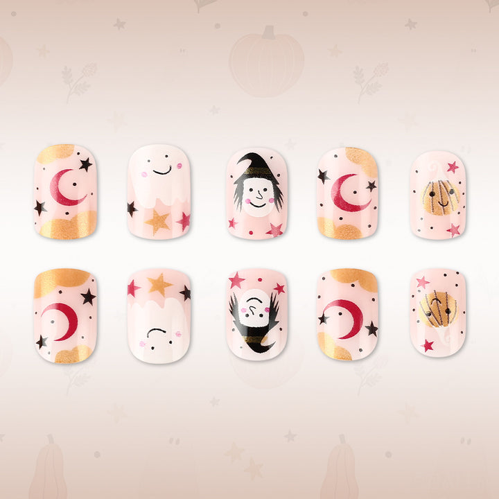 Verspielt Halloween-Themen Press-On Nagelkunst Set Karnz