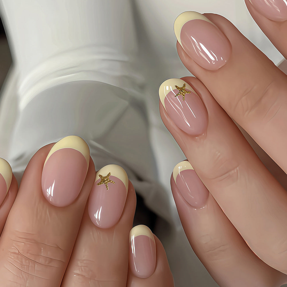 Elegantes Seestern Akzent Nagelkunst Set Karnz