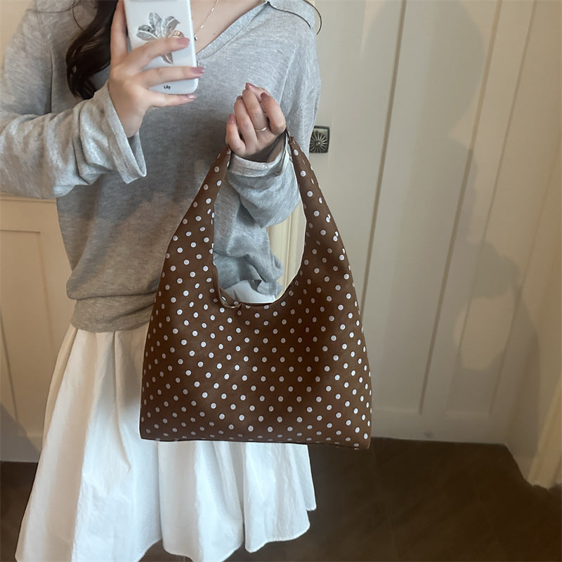 Polka Dot Hobo Tasche