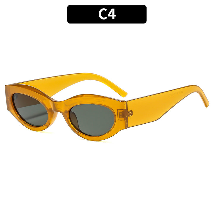 Chic retro-inspirierte ovale Sonnenbrillen