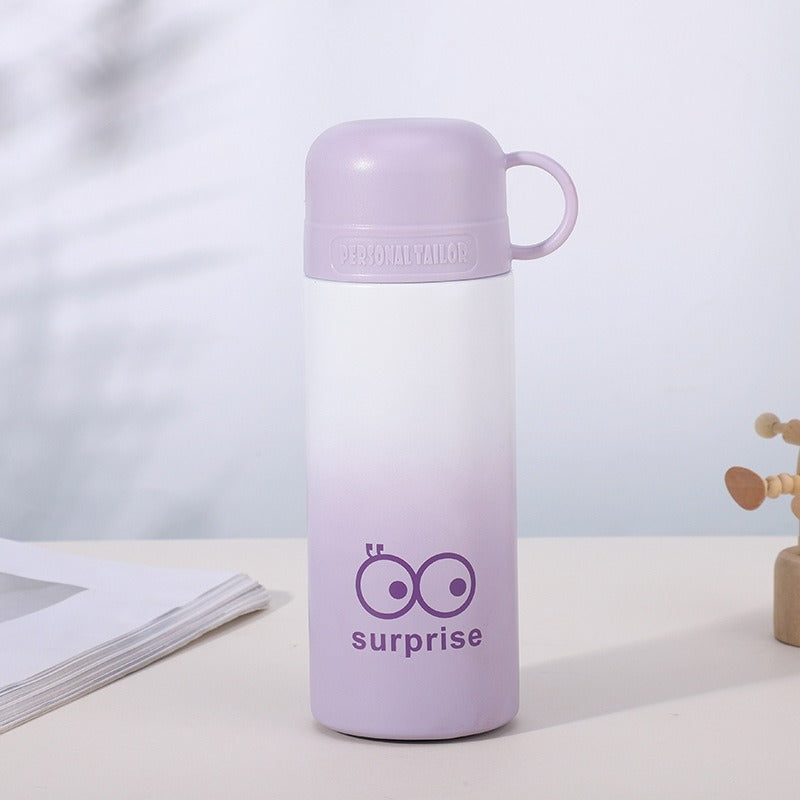Damen trendige Thermosflasche mit praktischem Tragegriff Karnz